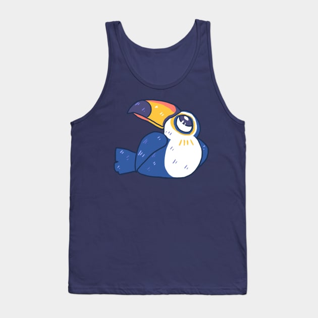 Cute Chubby Toco Toucan Tank Top by sky665